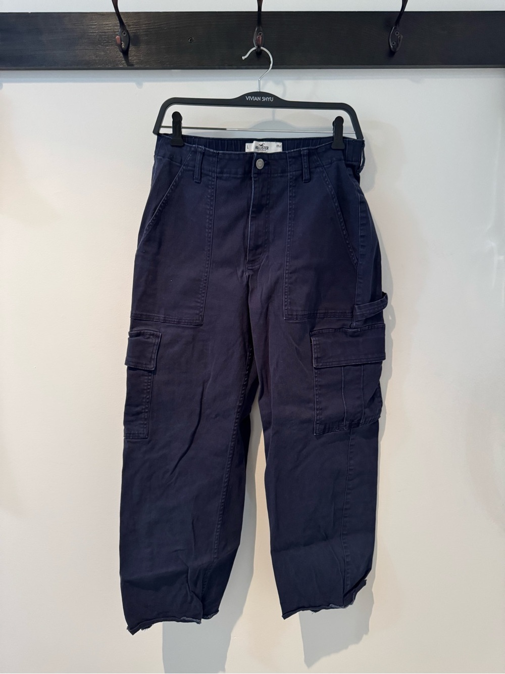 Hollister Navy Cargo Pants